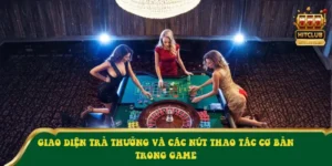 Giao diện trả thưởng và các nút thao tác cơ bản trong game